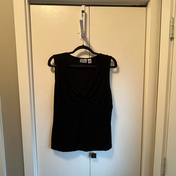 Chico’s Travelers Collection Black Sleeveless Top Size L - Picture 5 of 5
